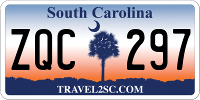 SC license plate ZQC297
