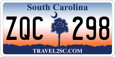 SC license plate ZQC298