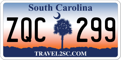 SC license plate ZQC299