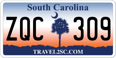 SC license plate ZQC309