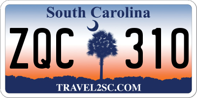 SC license plate ZQC310