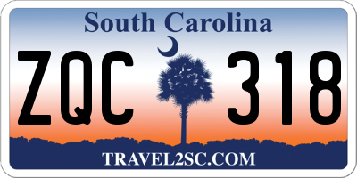 SC license plate ZQC318