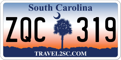 SC license plate ZQC319