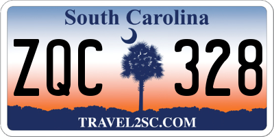 SC license plate ZQC328