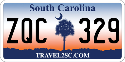 SC license plate ZQC329