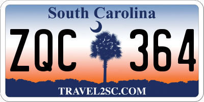 SC license plate ZQC364