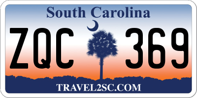 SC license plate ZQC369