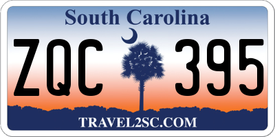 SC license plate ZQC395