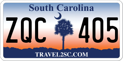 SC license plate ZQC405