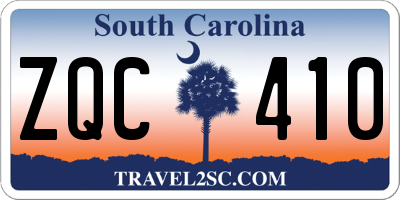 SC license plate ZQC410