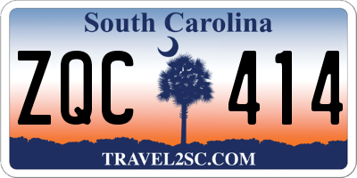 SC license plate ZQC414