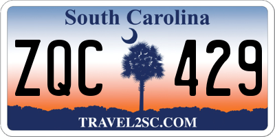 SC license plate ZQC429