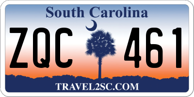 SC license plate ZQC461