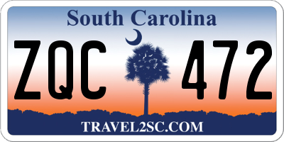 SC license plate ZQC472