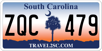 SC license plate ZQC479