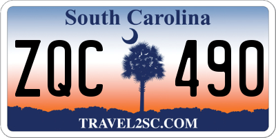 SC license plate ZQC490