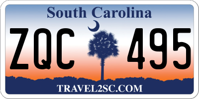 SC license plate ZQC495