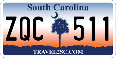 SC license plate ZQC511
