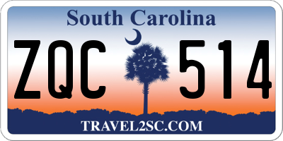 SC license plate ZQC514