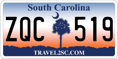 SC license plate ZQC519