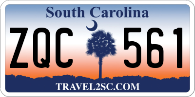SC license plate ZQC561