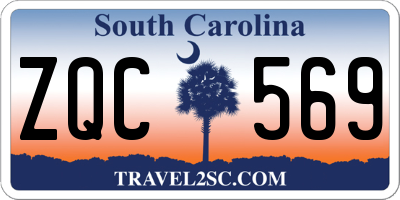 SC license plate ZQC569