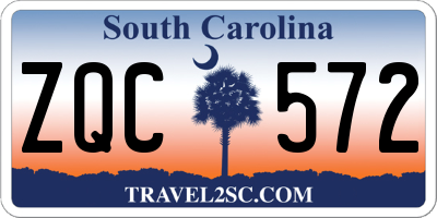 SC license plate ZQC572