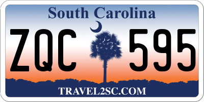 SC license plate ZQC595
