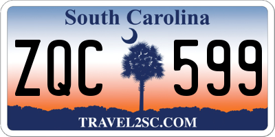 SC license plate ZQC599
