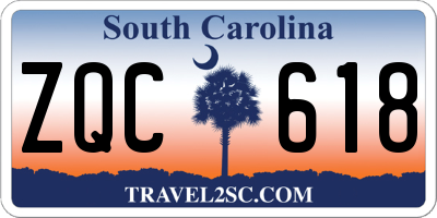 SC license plate ZQC618