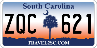 SC license plate ZQC621