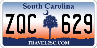 SC license plate ZQC629
