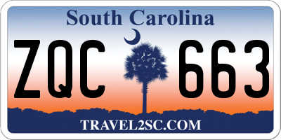 SC license plate ZQC663