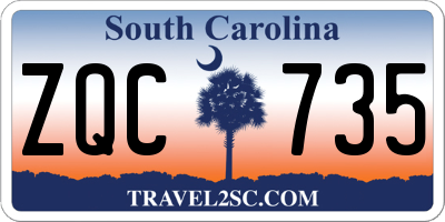 SC license plate ZQC735