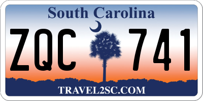 SC license plate ZQC741