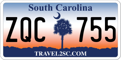 SC license plate ZQC755
