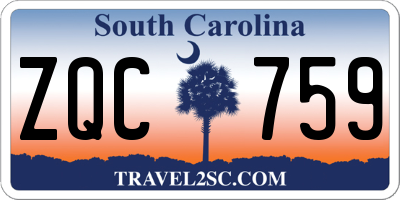 SC license plate ZQC759