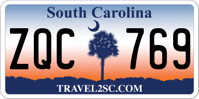 SC license plate ZQC769
