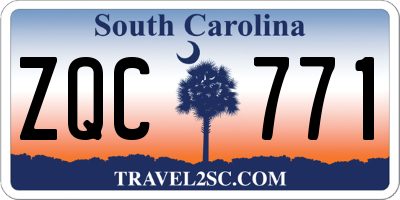 SC license plate ZQC771