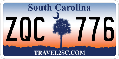 SC license plate ZQC776