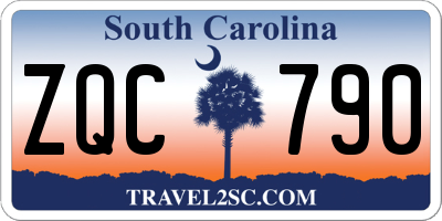 SC license plate ZQC790