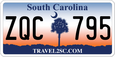 SC license plate ZQC795