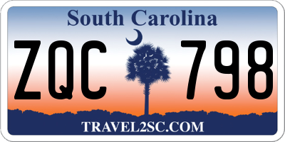 SC license plate ZQC798