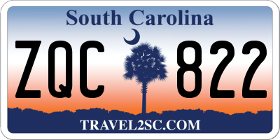 SC license plate ZQC822