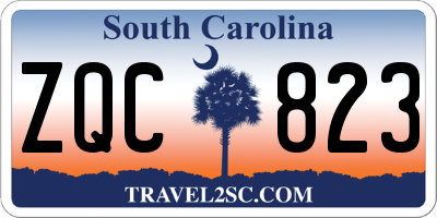 SC license plate ZQC823