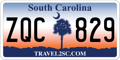 SC license plate ZQC829