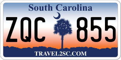 SC license plate ZQC855