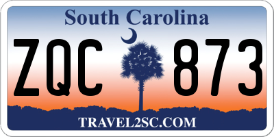 SC license plate ZQC873