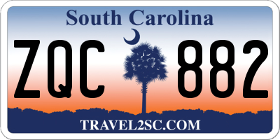 SC license plate ZQC882