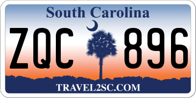 SC license plate ZQC896